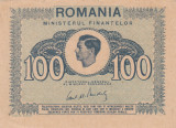 Bancnote Rom&acirc;nia - 100 lei 1945 - Regele MIHAI (starea care se vede)