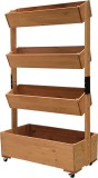 Jardiniera verticala Strend Pro cu 4 niveluri si roti, 85x45x147 cm