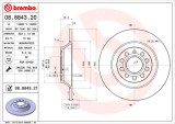 BREMBO 08.8843.21 PRIME LINE - UV Coated Disc frana