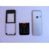 Carcasa Completa Nokia 3500 Negru/Gri + Tastatura - Calitate Premium