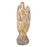 Cumpara ieftin Figurina Inger ceramica bej 28x22x71 cm