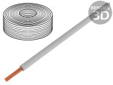 Cablu litat Cu 0,25mm2 PVC gri 50m 100V Clasa 5