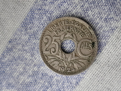 25 CENTIMES 1924 Franta foto