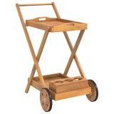 Cumpara ieftin Carucior pentru ceai, 54x87x90 cm, lemn masiv de acacia