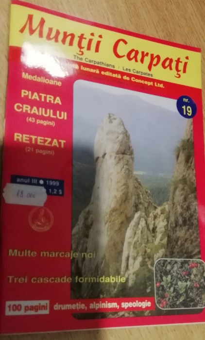 myh 12 - Muntii Carpati - nr 19/1999 - piesa de colectie