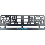 Set 2 bucati, suport numar inmatriculare carbon VOLVO III