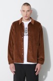 Taikan geacă din velur Corduroy Manager&#039;S Jacket culoarea maro, de tranziție TJ0008.DNE