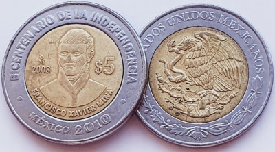 2072 Mexic 5 Pesos Francisco Xavier Mina km 898 foto