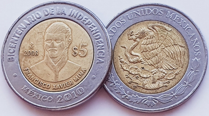 2072 Mexic 5 Pesos Francisco Xavier Mina km 898