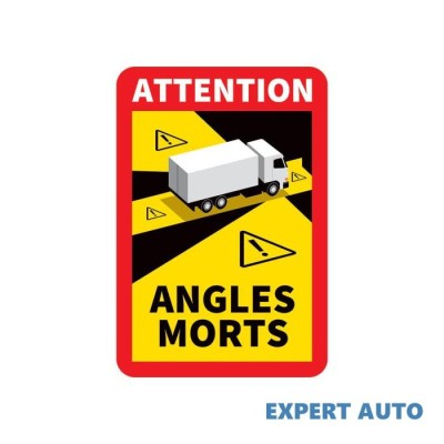 Set autocolante indicatoare &amp;bdquo;unghi mort&amp;rdquo; fr (6 buc. &amp;ndash; camion) Alta marca Alt model #7 foto