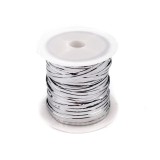 Sarma plata decorativa pentru activitati crafts,argintiu,10 metri