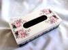 Cutie cu trandafiri roz, cutie de servetele de hartie 39939, cutie servetele