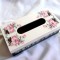 Cutie cu trandafiri roz, cutie de servetele de hartie 39939