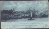 2915 - CLUJ, Market, Litho, Romania - old postcard - used - 1899, Circulata, Printata