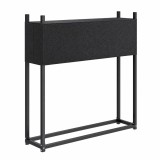 Outsunny Suport lemne 106 x 25 x 113 cm, raft pentru lemne cu husă 600D-Oxford, cadru din oțel, p&acirc;nă la 250 kg, Negru | Aosom Romania