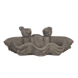 Cumpara ieftin Bol hranire pasari din ceramica gri 30 cm x 22 cm x 11 h
