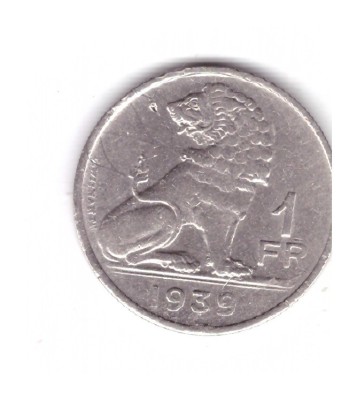 Moneda Belgia 1 franc 1939, stare buna, curata foto