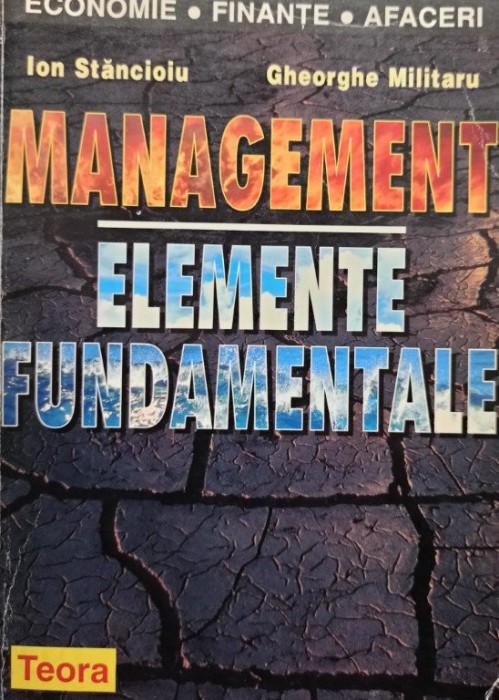 Ion Stancioiu - Management - Elemente fundamentale (Editia: 1998)