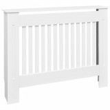 Mască de calorifer &icirc;ncălzire, dulap radiator, alb, 112 cm, MDF