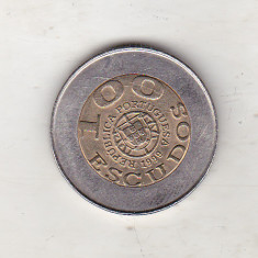 bnk mnd Portugalia 100 escudos 1999 unc , bimetal , UNICEF
