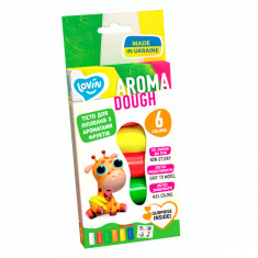 Set plastilina Lovin Aroma Dough, 6 x15g, Oktoclay