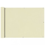 vidaXL Prelată balcon din material textil oxford, 75 x 600 cm, bej