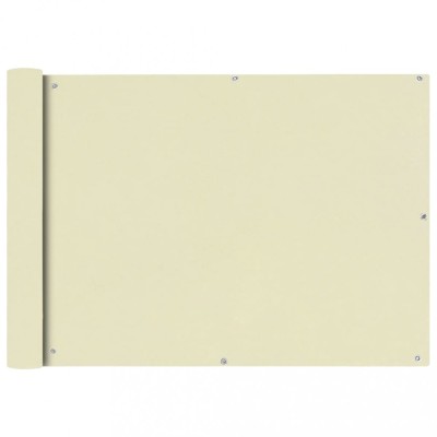 vidaXL Prelată balcon din material textil oxford, 75 x 600 cm, bej foto