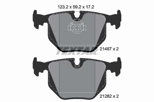 TEXTAR 2148701 Q+ set placute frana,frana disc