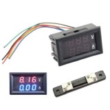 Cumpara ieftin Voltmetru si ampermetru digital 2in1,cu placa,interval masurare 0-100V - 50A