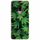 Husa silicon pentru Samsung S9 Plus, Green Leaf Pattern