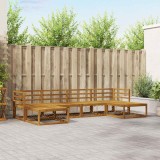 vidaXL Set de canapele de exterior 6 pcs natural Lemn Solid de Acacia 3367947