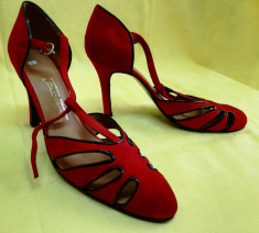 Argentina Pantofi tango rosii High class NOI foto