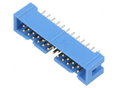 Soclu IDC Tată 24 Pin THT Aurit 2,54mm 2x12 foto