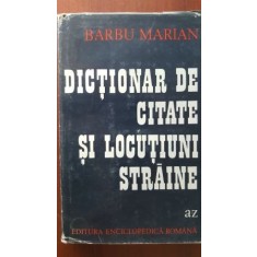 Dictionar de citate si locutiuni straine Barbu Marian