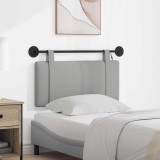 vidaXL Tăblie de pat suspendată Cu lumină LED Gri nori Țesătură 3423816