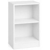 Noptiera VASAGLE alba cu raft reglabil si compartimente deschise, 40x30x60 cm