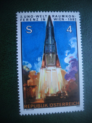 HOPCT TIMBRE MNH 591 CONFERINTA SPATIALA -COSMOS 1982 -1 VAL AUSTRIA foto