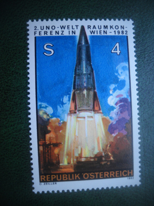 HOPCT TIMBRE MNH 591 CONFERINTA SPATIALA -COSMOS 1982 -1 VAL AUSTRIA