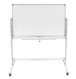 Tabla magnetica pe stand mobil 80x120 cm, 2 fete, Extra (7 ani garantie)