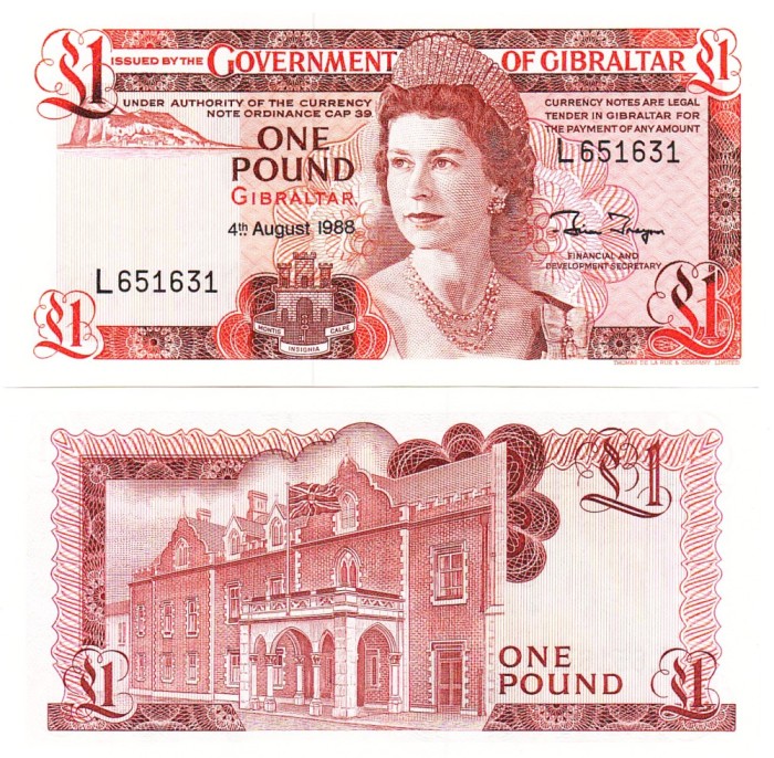 Gibraltar 1 Pound 1988 P-20 UNC