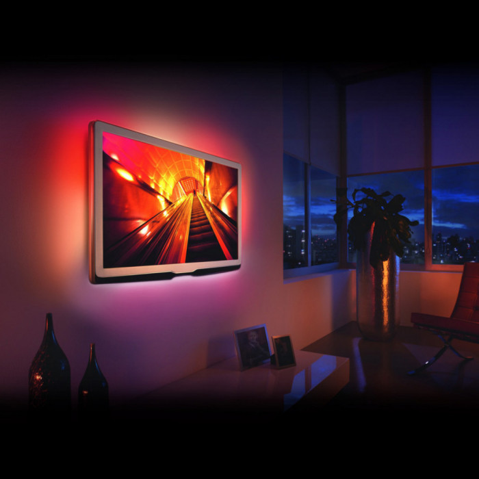 Benzi LED Multicolor RGB pentru Iluminare Fundal TV, cu Telecomandă - Compatibil 40&rdquo;-60&rdquo; | Confort Vizual &amp; Ambianță Decorativă