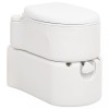VidaXL Toaletă de camping integrată, alb, 24+17 L HDPE și email