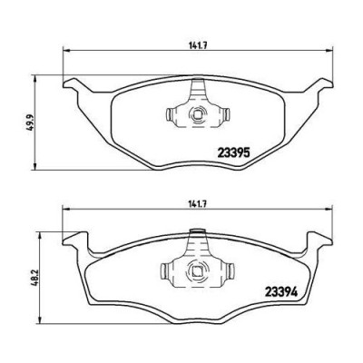 Placute frana Vw Lupo I (6x1 6e1) 09.98-07.05, Fata, BREMBO foto