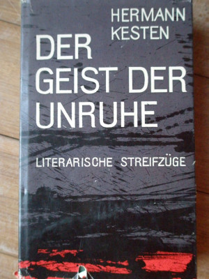 Der Geist Der Unruhe - Hermann Kesten ,308110 foto