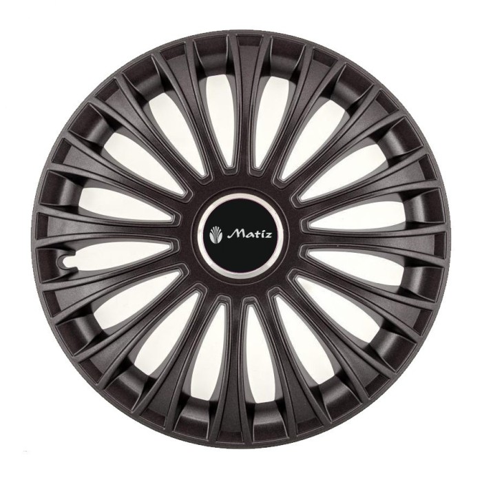 Set 4 capace roti pentru Matiz, model Dino Black, R14