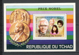 Ciad.1976 75 ani PREMIUL NOBEL-Bl. DC.43, Nestampilat