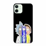 Husa compatibila cu Apple iPhone 12 Mini Silicon Gel Tpu Model Rick And Morty Connected