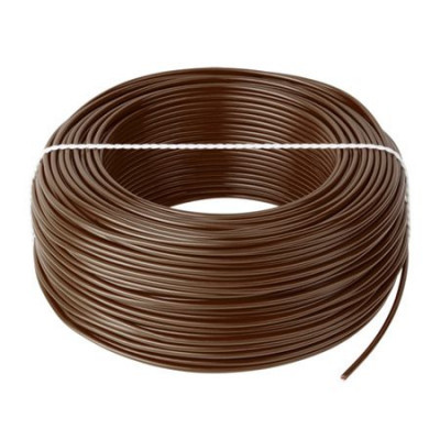 Cablu litat cupru tip LGY, 1.5 mm, 100 m, Maro foto