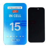 Display LCD Touchscreen cu Rama Apple iPhone 15 Negru COF INCELL