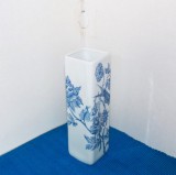 Vaza portelan pictata manual, blue&amp;white, 1982 - UNICAT - semnată E. Falk, marcaj Royal Porzellan Bavaria KPM Germany Handarbeit